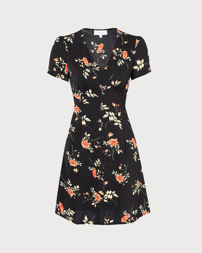 The Léa V-Neck Floral Mini