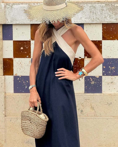 SIENNA Cross Neck Dress