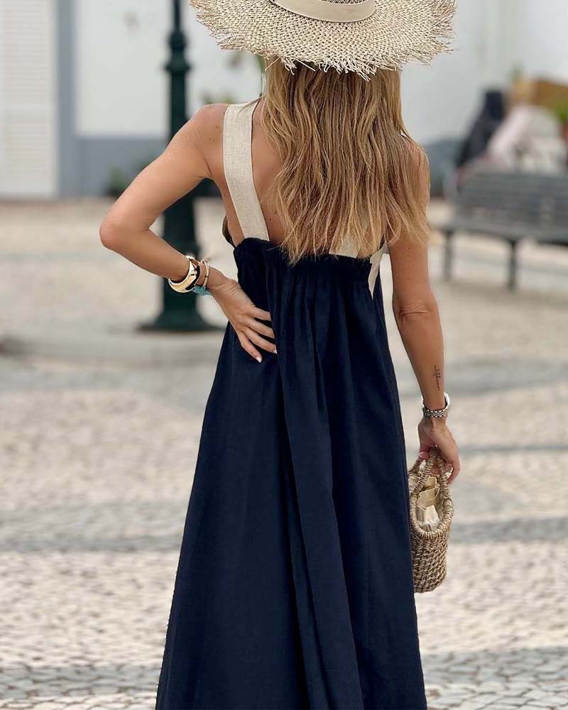 SIENNA Cross Neck Dress
