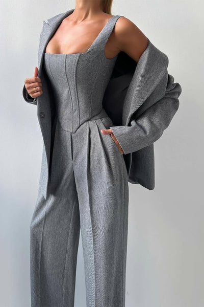 Dolce™ - Three-piece set with double-breasted blazer