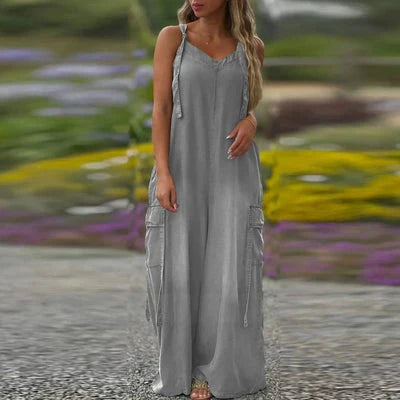 Tilda - Wide Leg Jumpsuit with Pockets