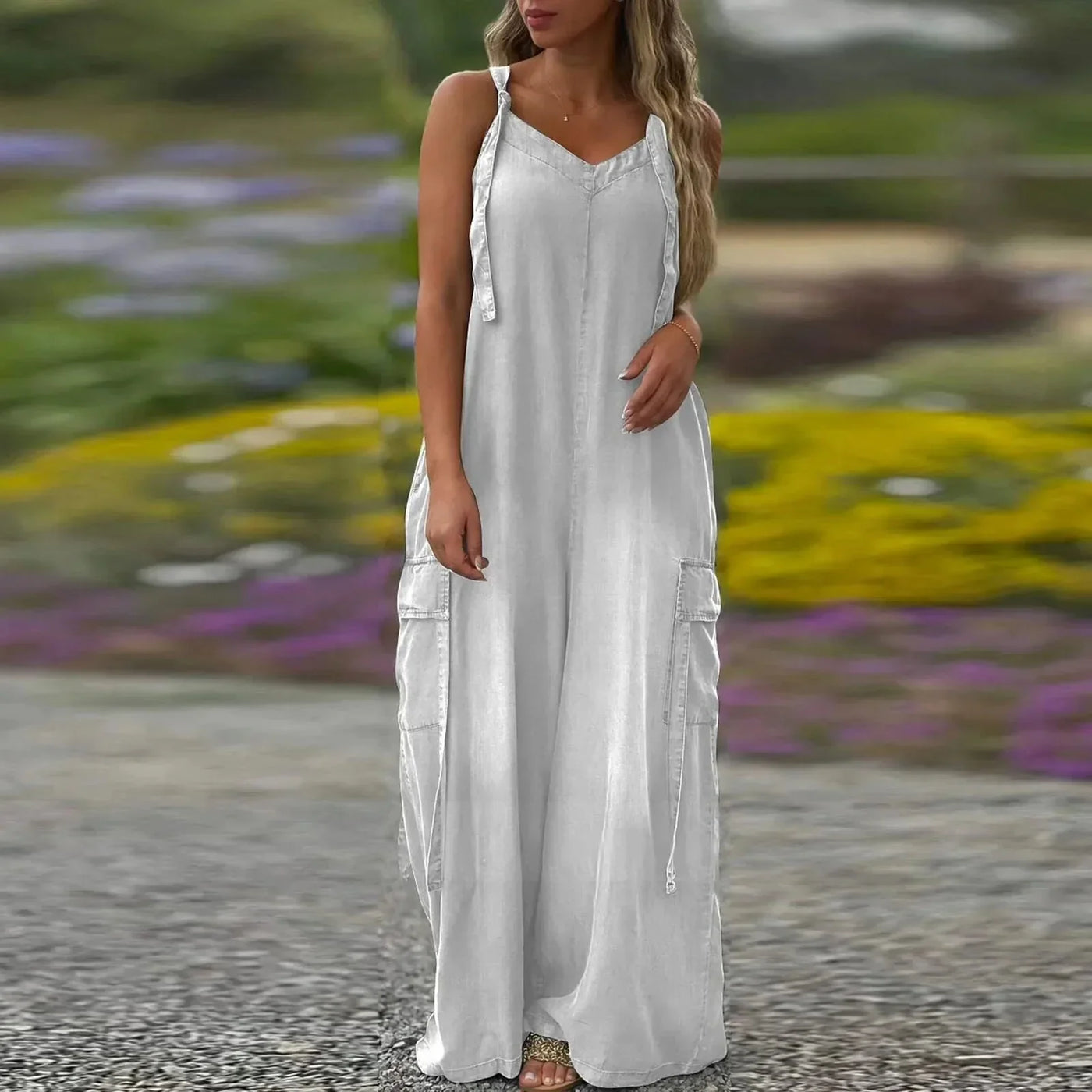 Tilda - Wide Leg Jumpsuit with Pockets