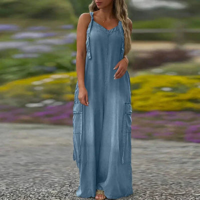 Tilda - Wide Leg Jumpsuit with Pockets