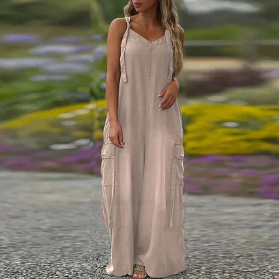Tilda - Wide Leg Jumpsuit with Pockets