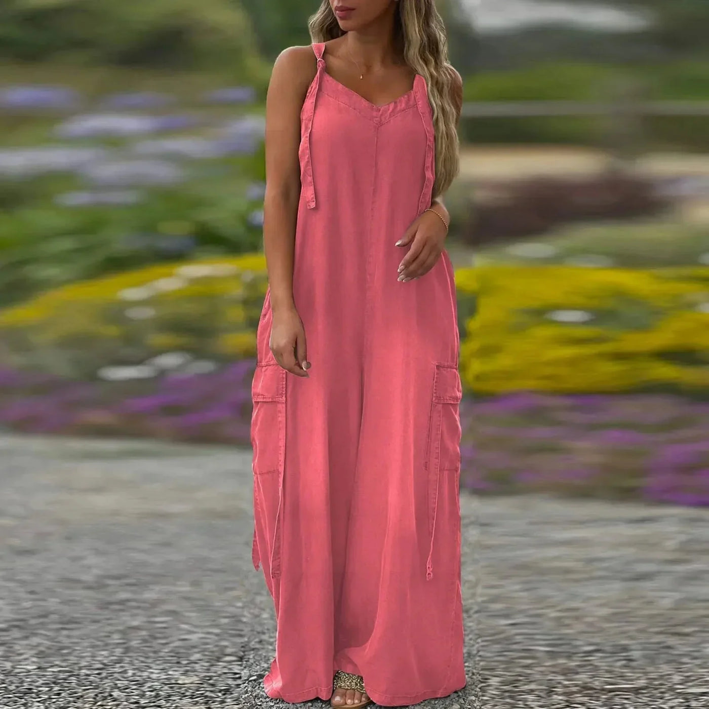Tilda - Wide Leg Jumpsuit with Pockets