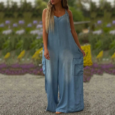 Tilda - Wide Leg Jumpsuit with Pockets