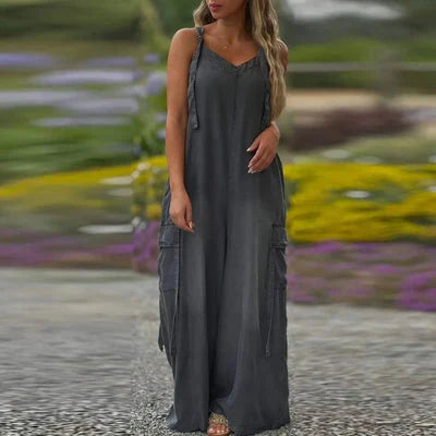 Tilda - Wide Leg Jumpsuit with Pockets