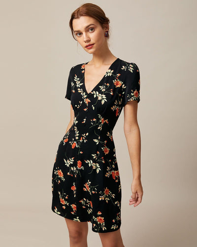 The Léa V-Neck Floral Mini