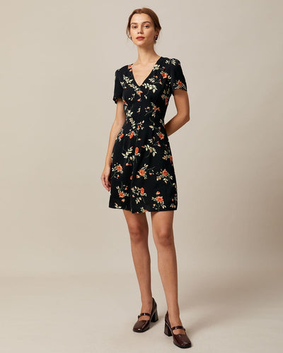 The Léa V-Neck Floral Mini