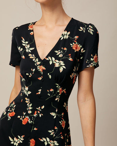 The Léa V-Neck Floral Mini